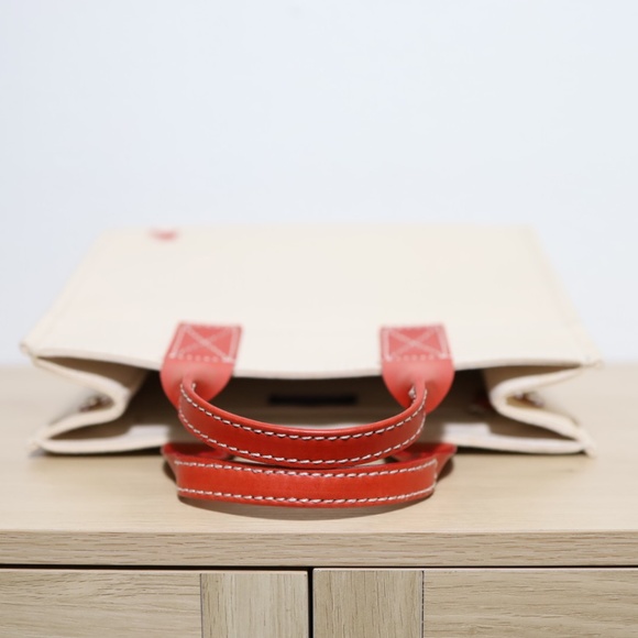 Burberry Blue Label Tote Hand Bag Canvas Beige - Picture 11 of 12